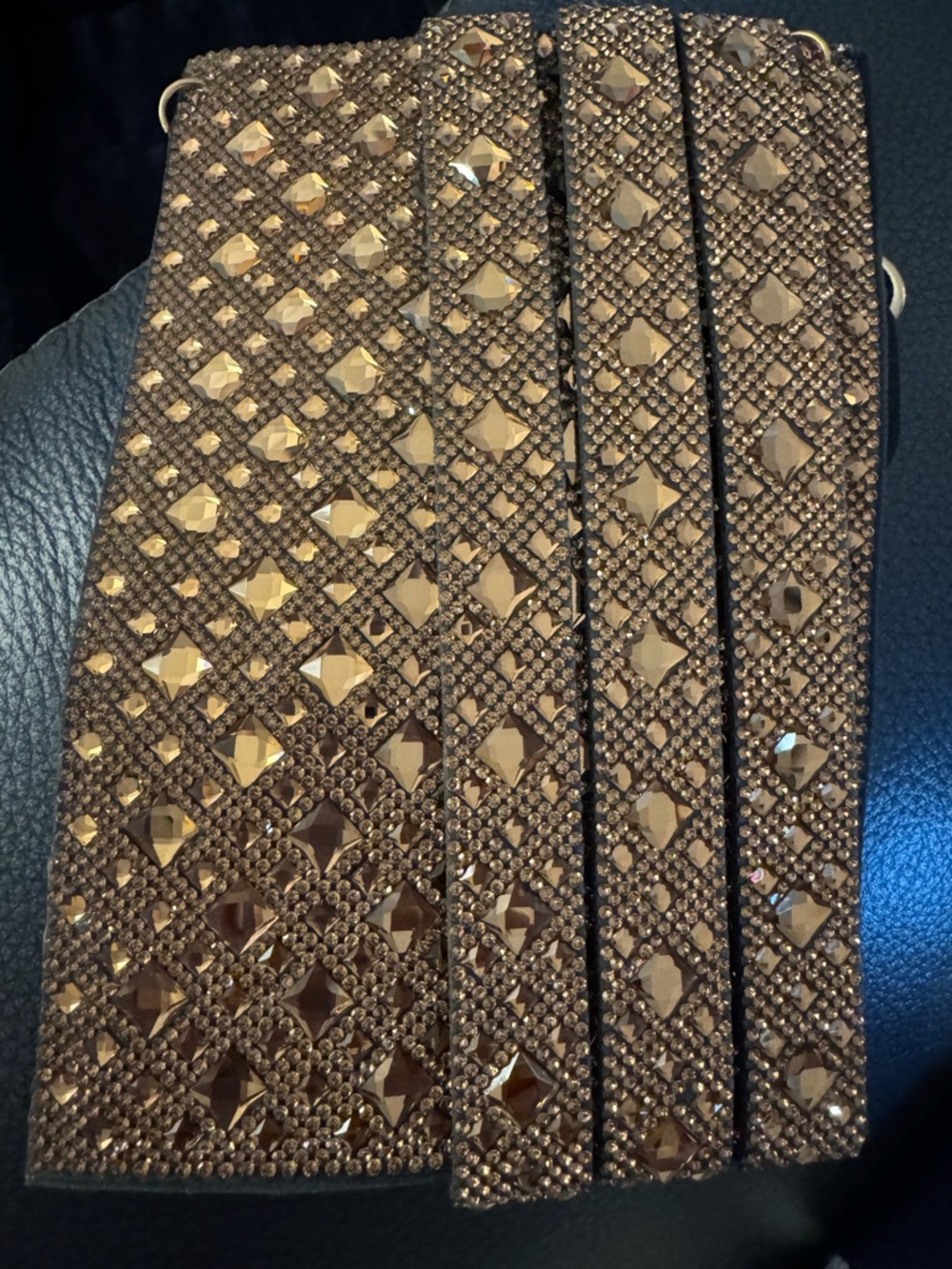 Chocolate sparkle crossbody purse New
